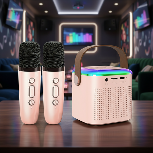 Enceinte karaoké 2 micro rose