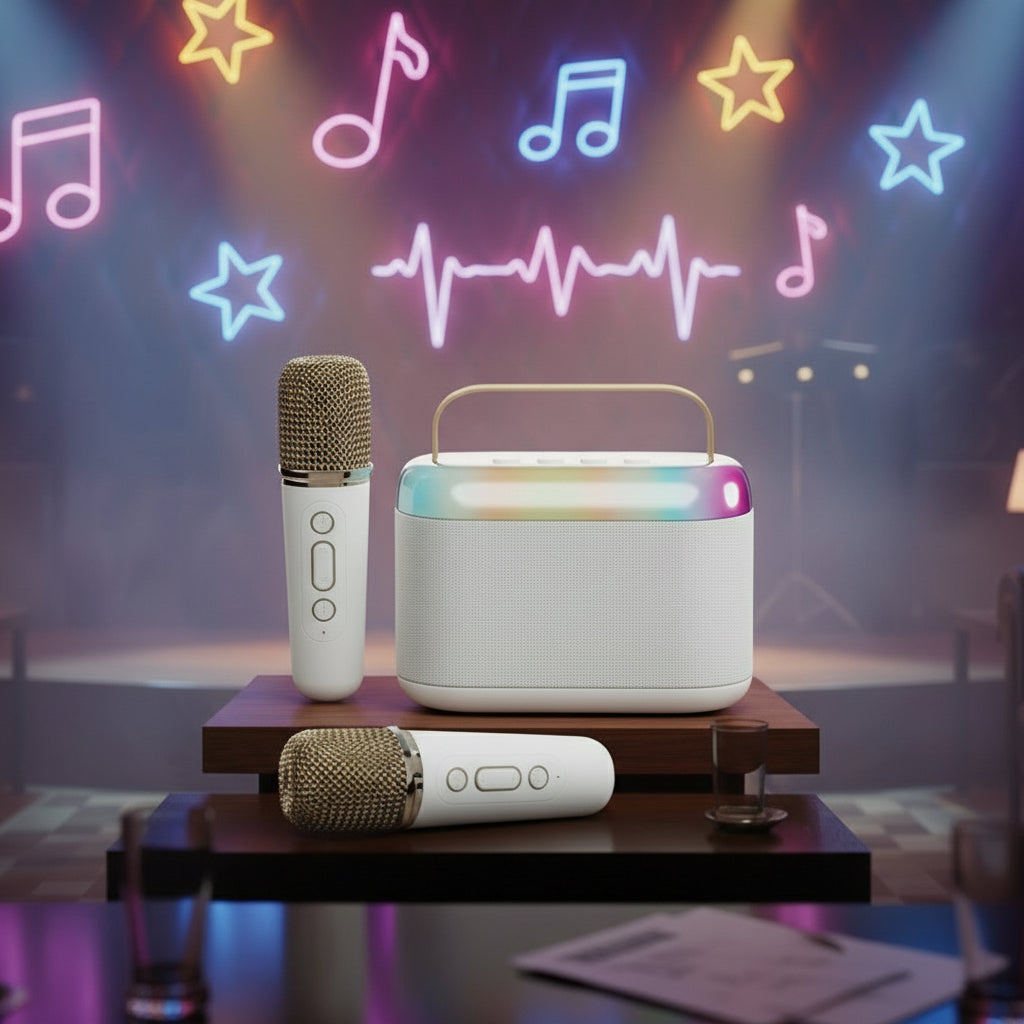 Double enceinte 2 micros Doré